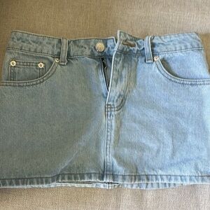 Editked Chiara Micro Denim XS Jean Skirt